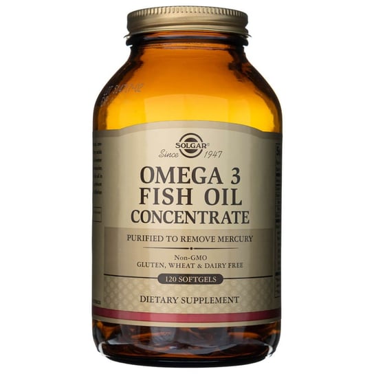 Suplement diety, Solgar Omega 3 Koncentrat oleju rybiego - 120 kapsułek Solgar