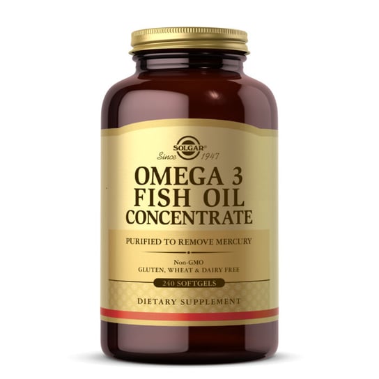 Suplement diety, Solgar Omega 3 Koncentrat oleju rybnego - 240 kaps. Solgar