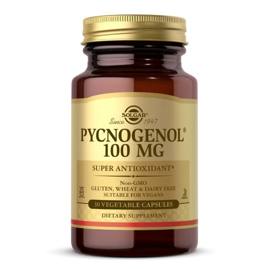 Suplement diety, Solgar, Pycnogenol 100 mg, 30 kaps. Inna marka