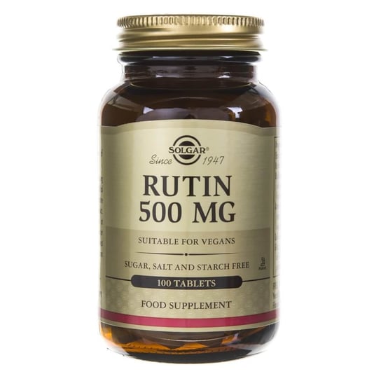 Suplement diety, Solgar, Rutyna 500 mg, 100 tabletek Solgar
