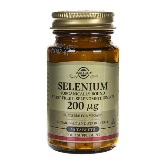 Suplement diety, Solgar, Selen 200 µg, 50 tabletek Solgar