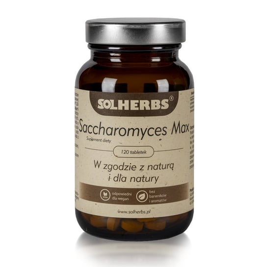 Suplement diety, SOLHERBS Saccharomyces Max 120 tabletek Solherbs