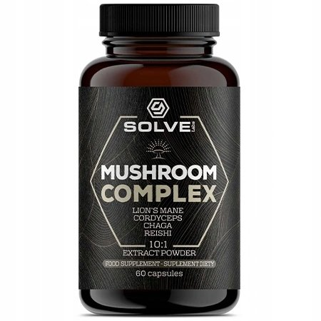 Suplement Diety, Solve Labs, Mushroom Complex, 60 Kaps. Solve Labs