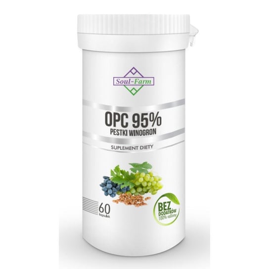 Suplement diety, Soul Farm Premium OPC 95% Ekstrakt 450 mg 60 k Soul-Farm