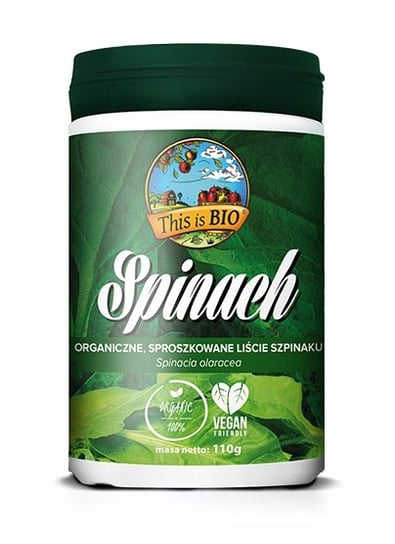 Suplement diety, SPINACH (SZPINAK) 100% ORGANIC - 110 G, This is BIO This is BIO