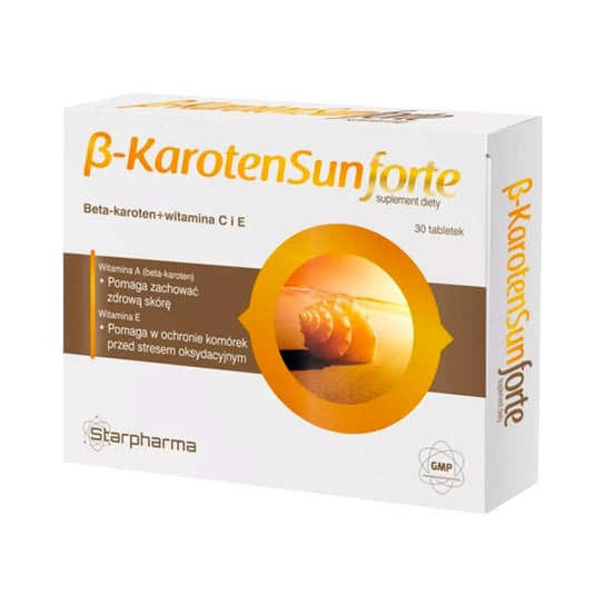 Suplement diety, Starpharma Beta Karoten Sun Forte 30 tabletek Starpharma