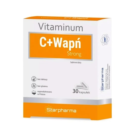 Suplement diety, Starpharma Vitaminum C + Wapń Strong 30 kapsułek Starpharma