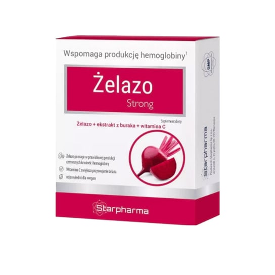 Suplement diety, Starpharma Żelazo Strong 30 k burak Starpharma