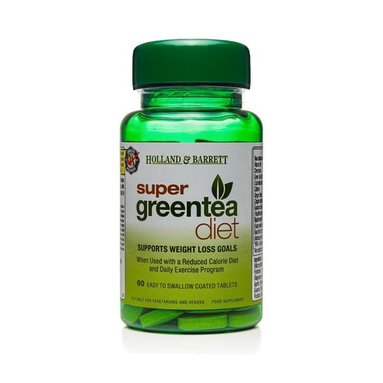 Suplement diety, Super Green Tea Diet HOLLAND&BARRETT, 60 tabletek Inna marka