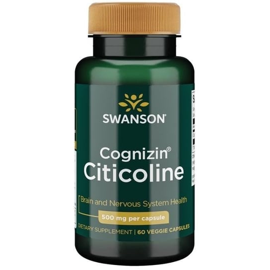 Suplement diety, Swanson, Cognizin Citicoline 500 mg, 60 kaps. Inna marka