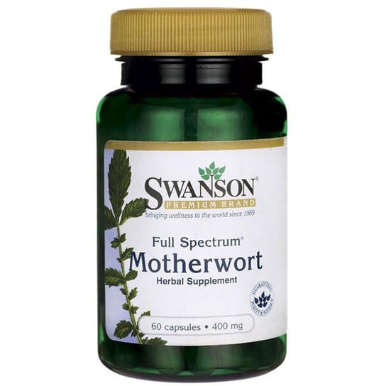 Suplement diety, Swanson Full Spectrum Motherwort 400Mg 60Caps Swanson