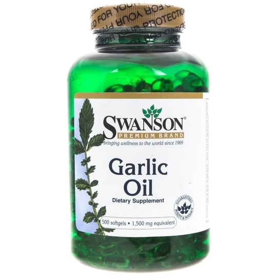 Suplement diety SWANSON Garlic Oil 3 mg, 500 kapsułek Swanson