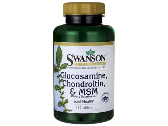 Suplement diety, Swanson, Glucosamine Chondroitin & MSM, 120 tabletek Swanson