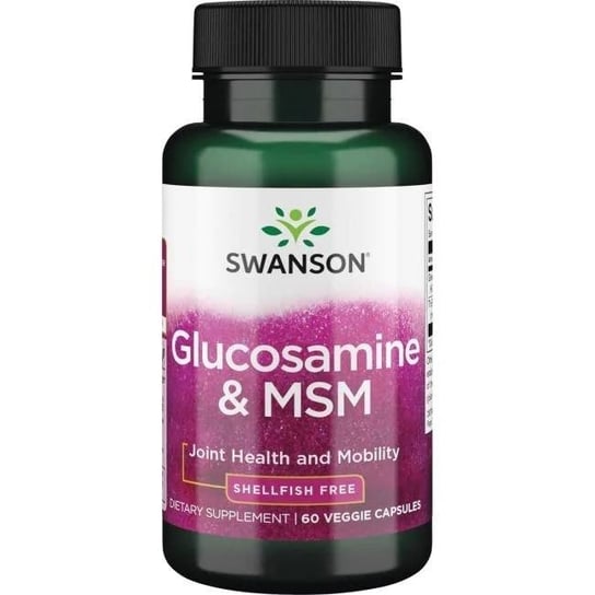 Suplement diety, Swanson, Glucosamine & MSM, 60 kaps. Inna marka