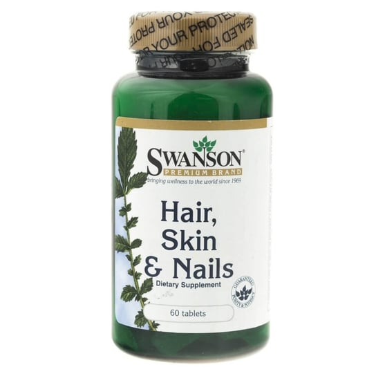 Suplement diety, Swanson, Hair, Skin, Nails, 60 tabletek Swanson