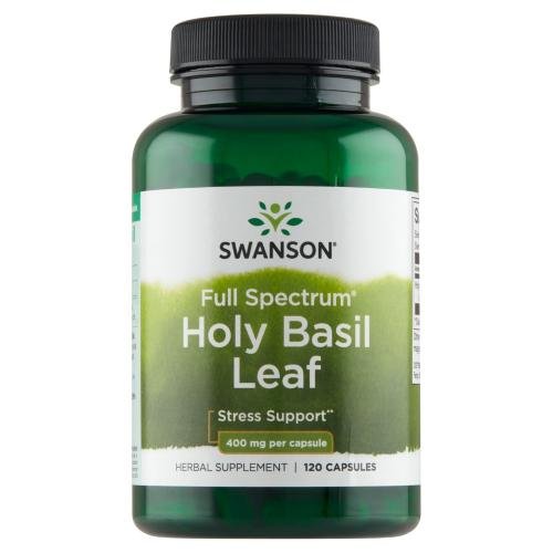 Suplement diety, Swanson, Holy Basil Leaf, 400 mg, 120 kapsułek Swanson