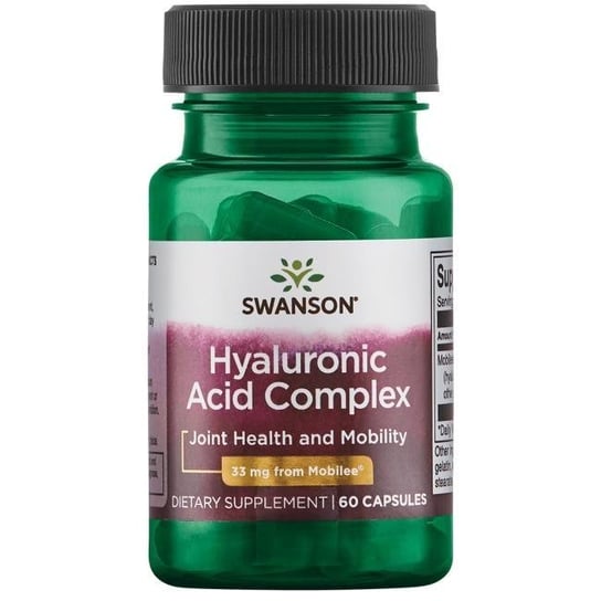 Suplement diety, SWANSON Hyaluronic Acid Complex 33mg, 60kaps. Swanson