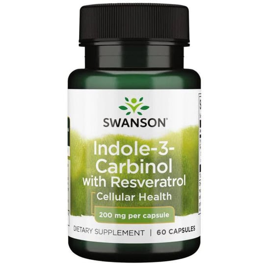 Suplement diety, Swanson, Indole-3-Karbinol z Resweratrolem 200 mg - 60 kaps. Swanson