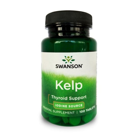 Suplement diety, Swanson Kelp 225 Mcg 10 T. Wpomaga Pracę Tarczycy Swanson