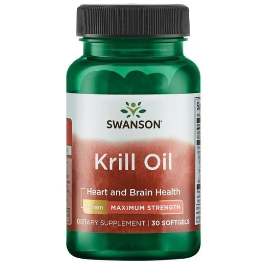 Suplement diety, SWANSON Krill Oil 1000mg, 30sgels. - Olej z kryla Swanson