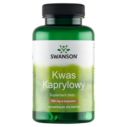 Suplement diety, Swanson, Kwas Kaprylowy, 60 kaps Swanson