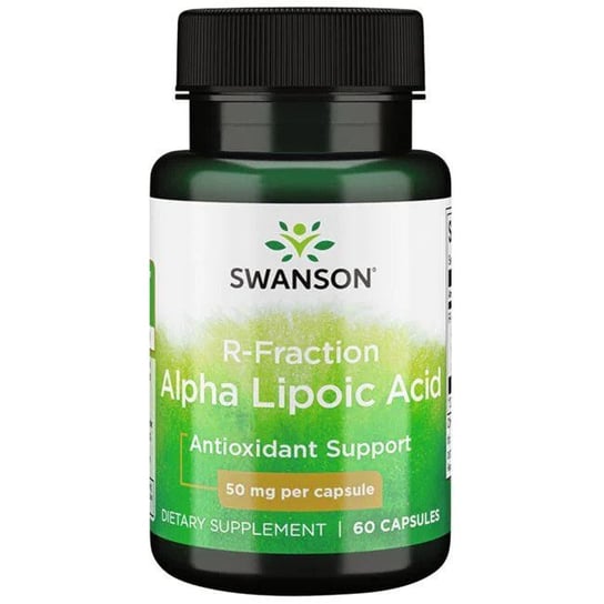 Suplement diety, Swanson, Kwas R Alfa Liponowy 50 mg, 60 kapsułek Swanson
