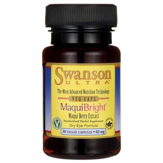 Suplement diety, Swanson, MaquiBright 60 mg, 30 kaps. Swanson