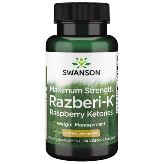 Suplement diety, Swanson Maximum-Strength Razberi-K 500Mg 60Vegcaps Swanson