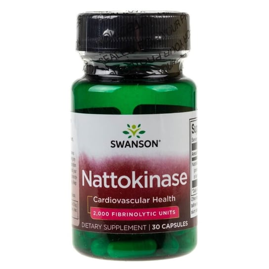 Suplement diety, Swanson, Nattokinase, 100 mg, 30 kapsułek Swanson