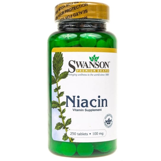 Suplement diety, Swanson, Niacyna, 100mg, 250 tabletek Swanson