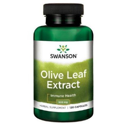 Suplement diety, Swanson, Olive Leaf Extract 500mg - 120 Kapsułek Swanson