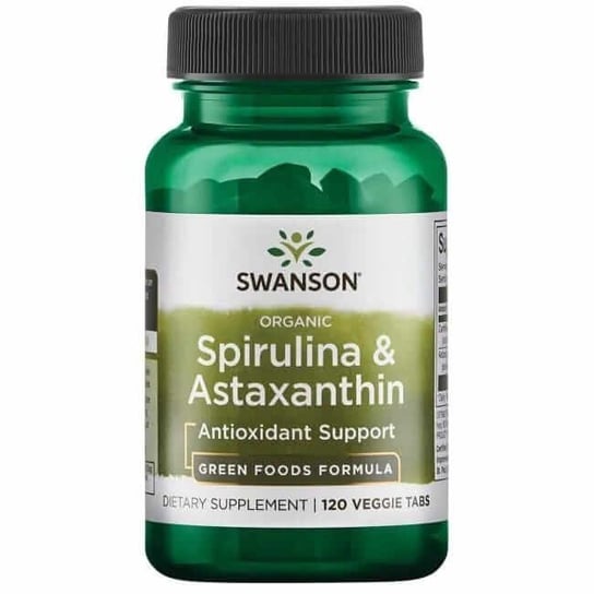 Suplement diety, Swanson, Organic Spirulina & Astaxanthi Inna marka