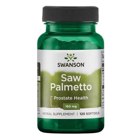 Suplement diety, Swanson, Palma sabałowa ekstrakt 160mg Saw Palmetto, 120 kapsułek Swanson