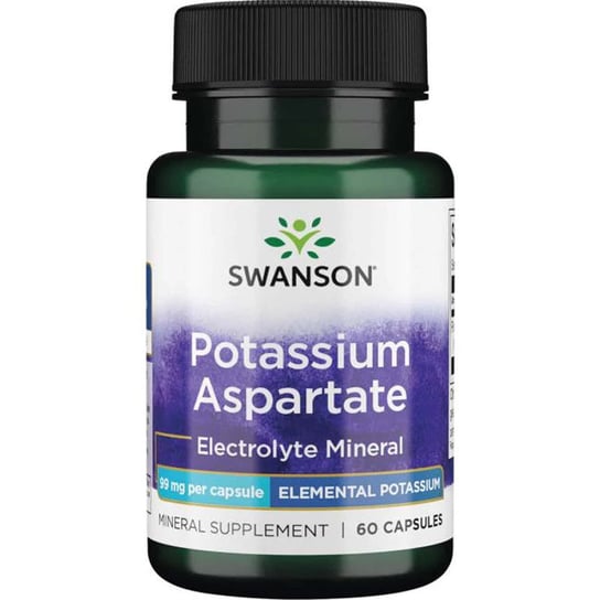 Suplement diety, Swanson Potassium Aspartate 99Mg 60Caps Swanson