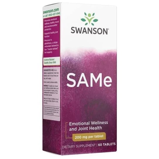 Suplement diety, Swanson, Same 200 Mg, 60 Tabletek Inna marka