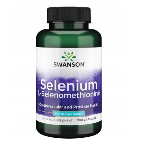 Suplement diety, Swanson Selenium 100Mcg, 300 Kapsułek Swanson