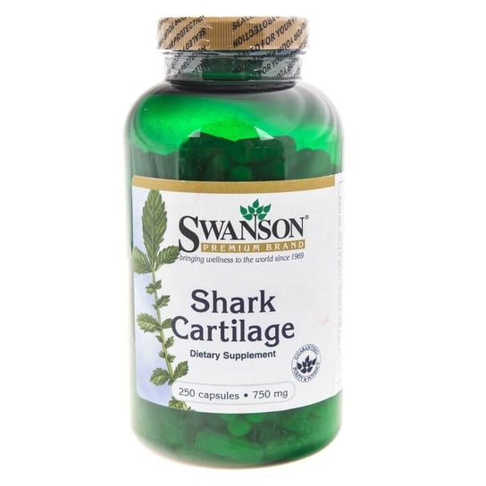 Suplement diety, Swanson, Shark Cartilage,  750 mg, 250 kapsułek Swanson