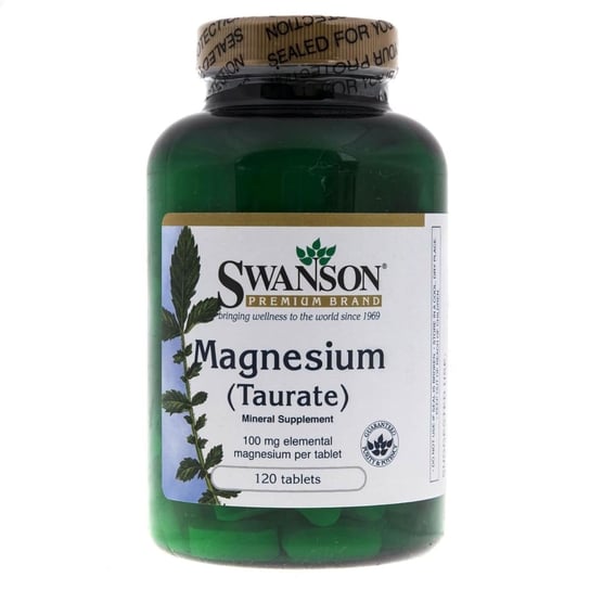 Suplement diety, Swanson, Taurynian magnezu, 100 mg, 120 tabletek Swanson