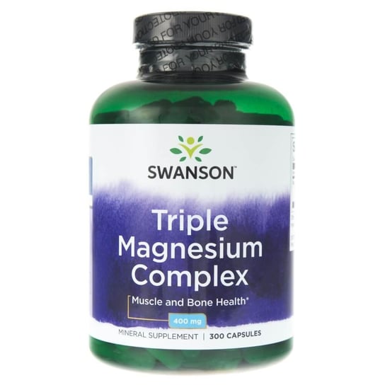 Suplement diety, Swanson, Triple Magnesium Complex, 300 kapsułek Swanson