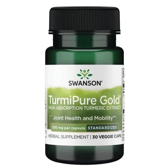 Suplement diety, Swanson, Turmipure Gold® Turmeric, 30 Kapsułek Swanson