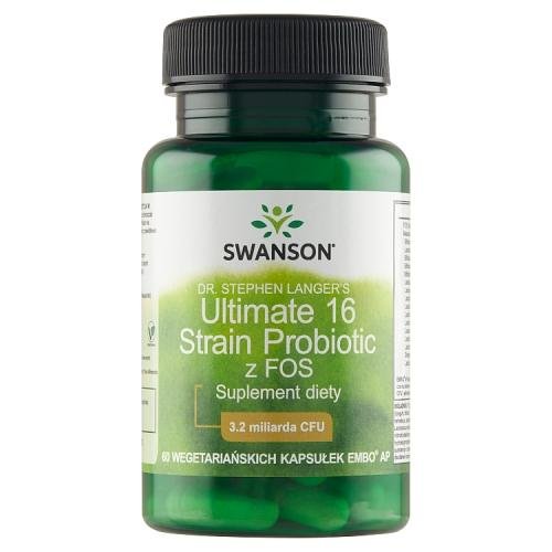 Suplement diety, Swanson, Ultimate Probiotyk 16 szczepów, 60 kaps. Swanson