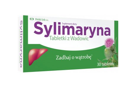 Suplement diety, Sylimaryna Tabletki z Wadowic, suplement diety, 30 tabletek Polski Lek