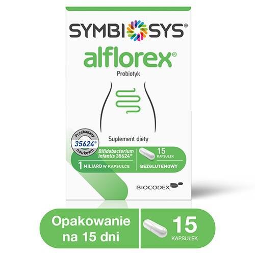 Suplement diety, Symbiosys, Alflorex Probiotyk, 15 Kapsułek Inna marka