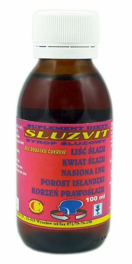 Suplement diety, Syrop Śluzvit bez cukru 100ml PLANTA-LEK PLANTA-LEK