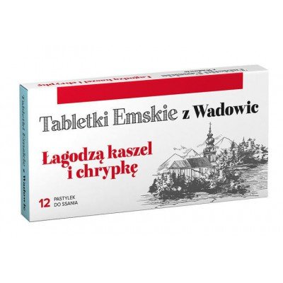 Suplement diety, TABLETKI EMSKIE Z WADOWIC - 12 pastylek Polski Lek S.A.