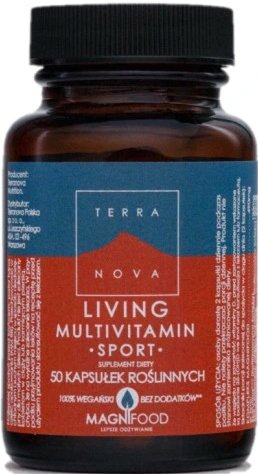 Suplement diety, Terranova, Living Multivitamin Sport, witaminy, 50 kaps. Inna marka