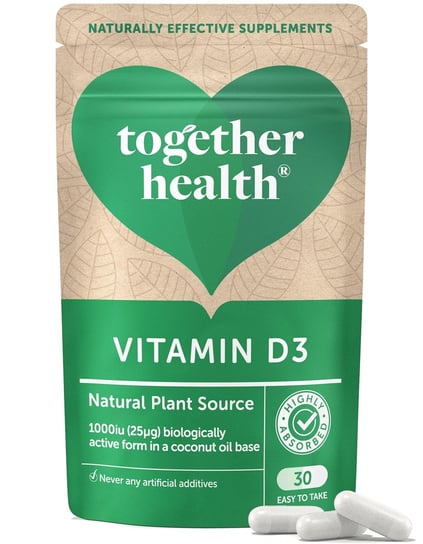 Suplement diety, Together, Vitamin D - Witamina D3 1000 IU, 30 kaps. Inna marka
