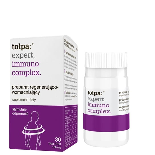 Suplement diety, Tołpa, expert immuno complex, preparat regenrująco-wzmacniający, 30 tabletek 150 mg Tołpa