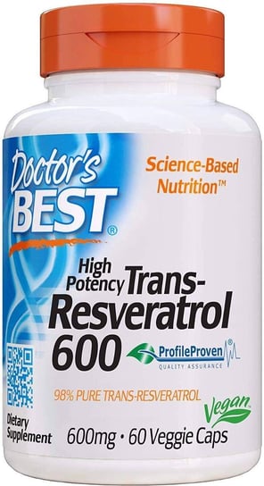 Suplement diety, Trans-Resveratrol 600 mg (60 kaps.) Inna marka
