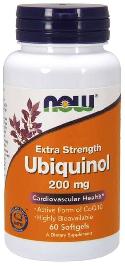 Suplement diety, Ubichinol - Koenzym Q10 200 mg (60 kaps.) Now